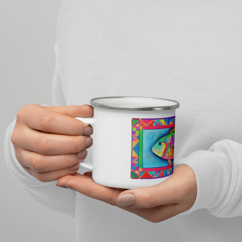 Rainbow Trout - Enamel Mug