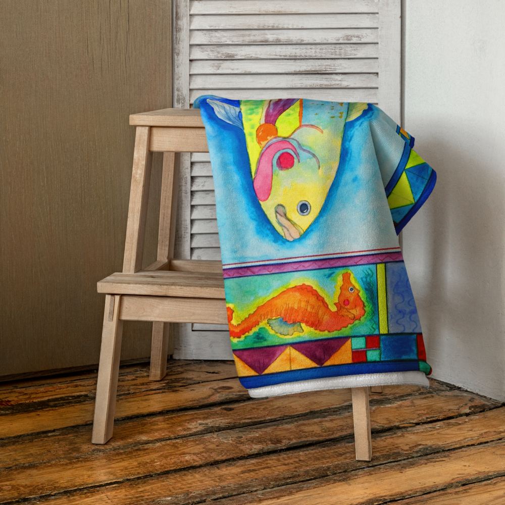 Dream Fish - Large Beach Towel