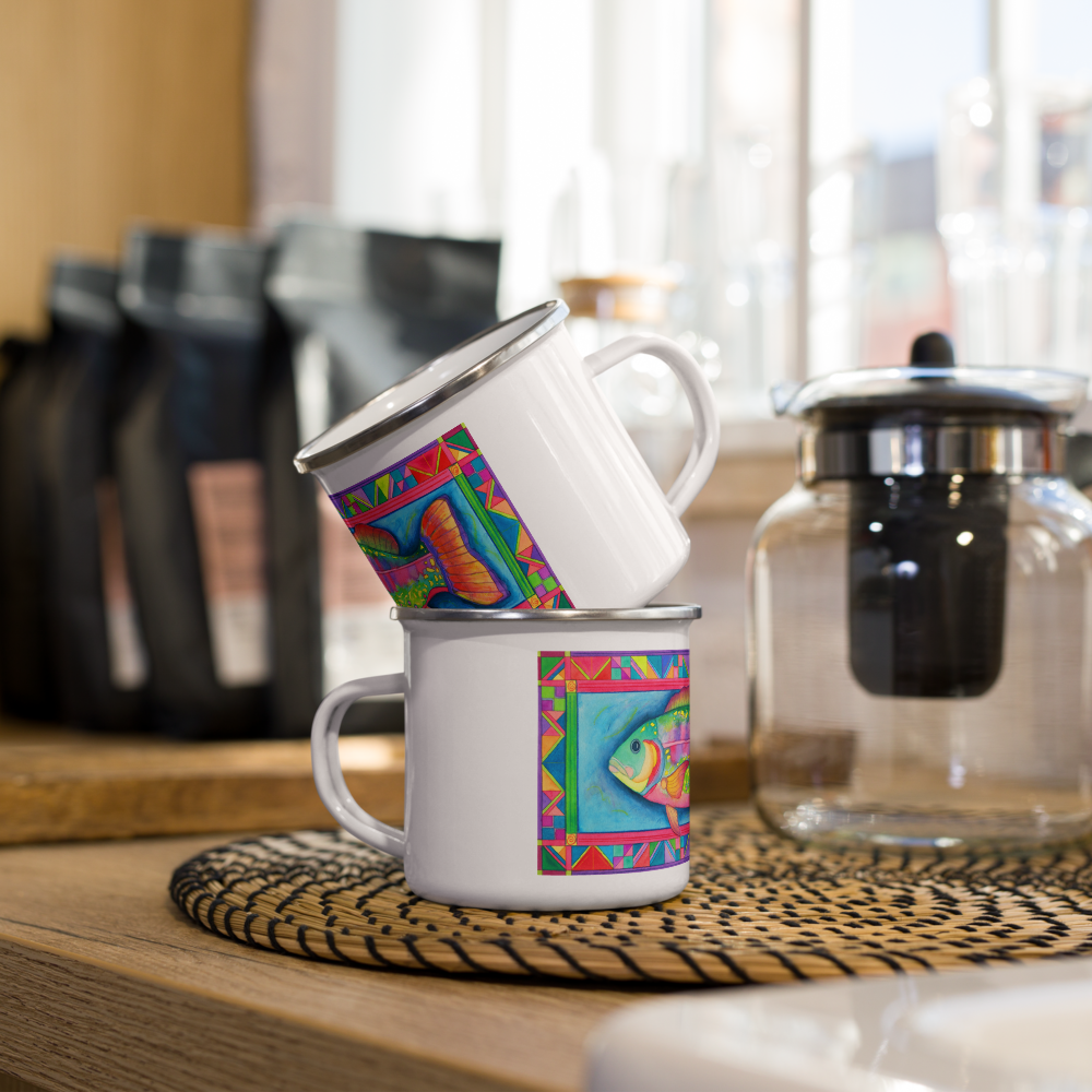 Rainbow Trout - Enamel Mug