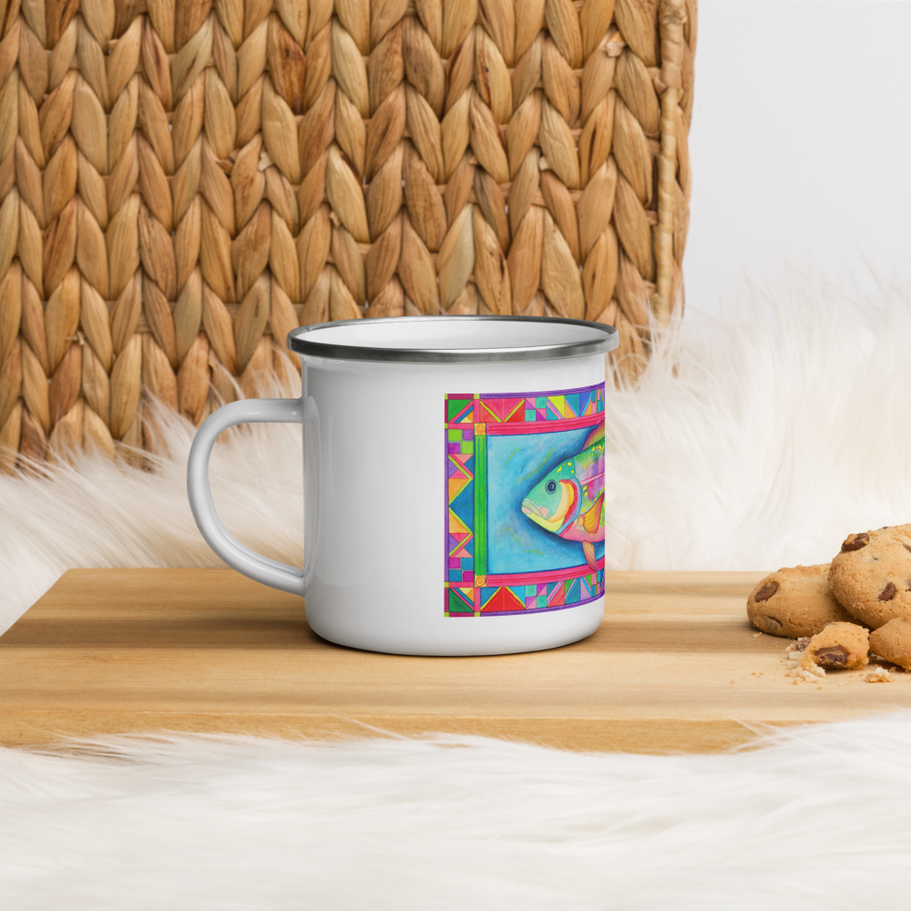 Rainbow Trout - Enamel Mug